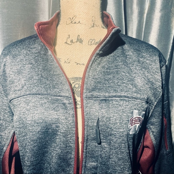 Heather Grey/Maroon/Black MSU Bulldogs Zip Jacket - Picture 5 of 8